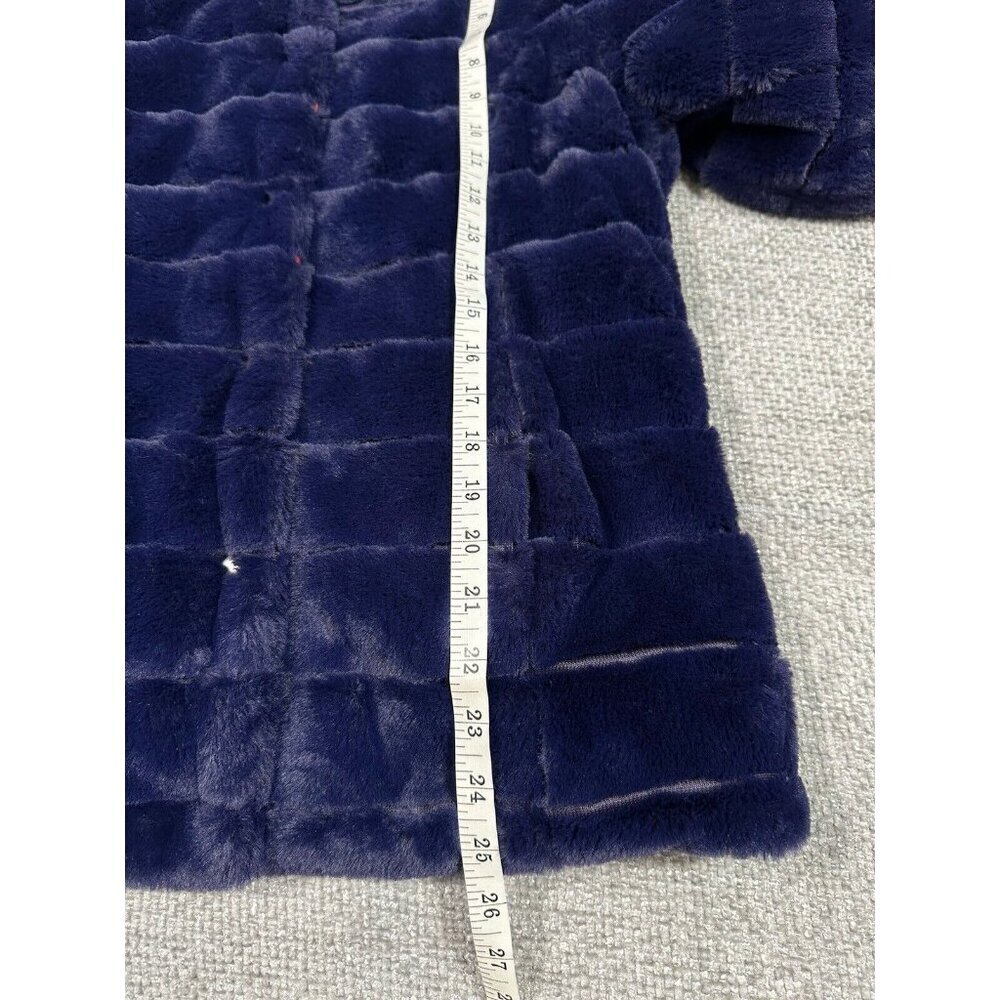 Claire Desjardins‎ Jacket Womens XS Reversible Faux Fur Wearable Art Watercolor - Picture 12 of 15
